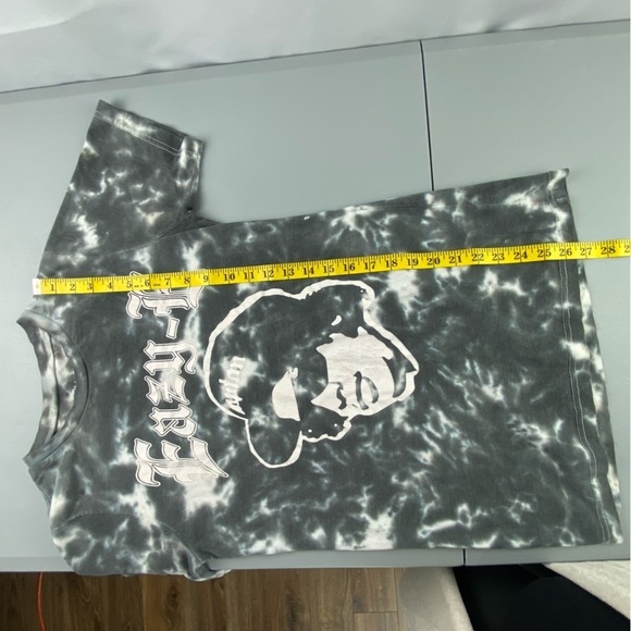 Easy E black & white tie dye short sleeve tee with face print men's size small - Picture 6 of 11